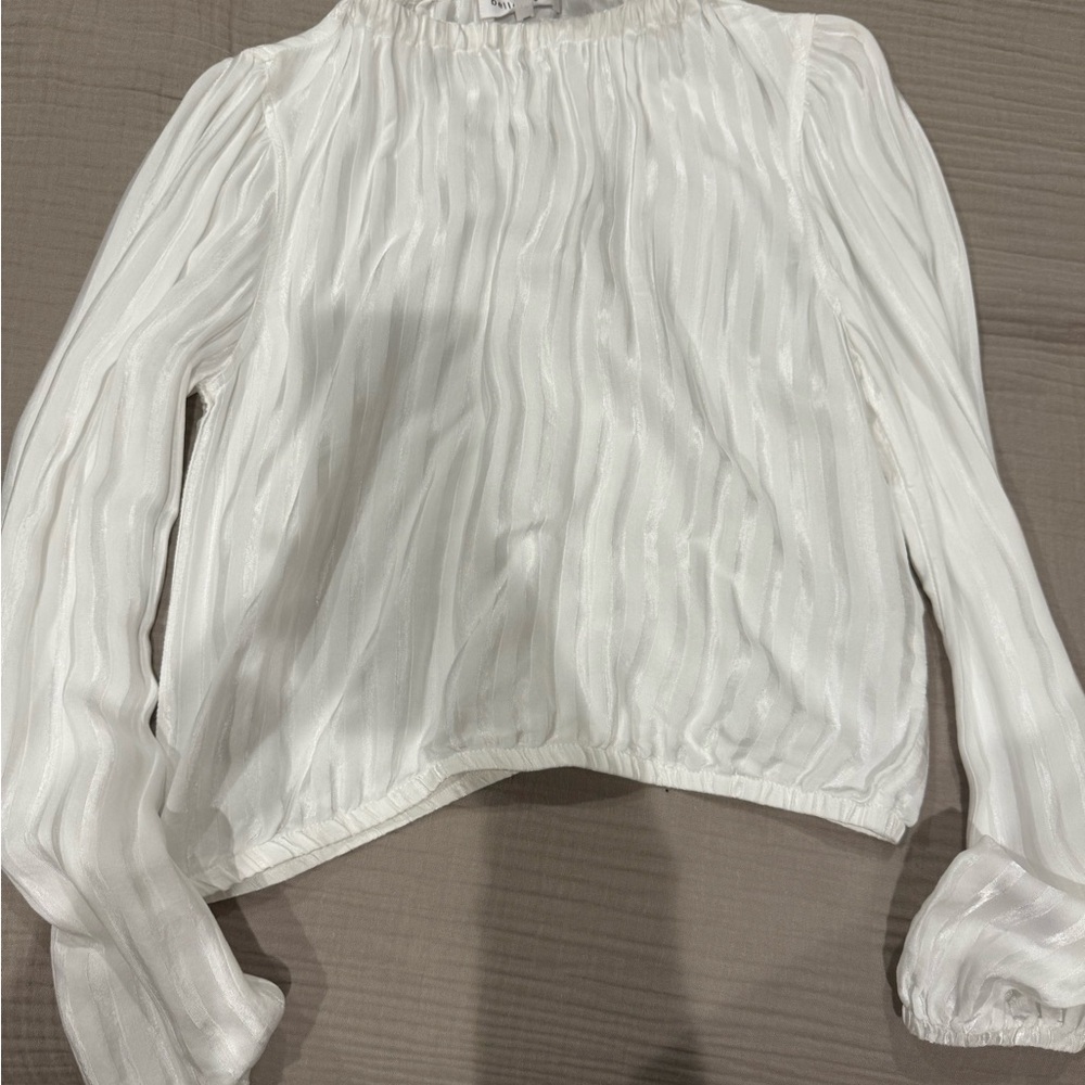 Bella Dahl White Textured Blouse